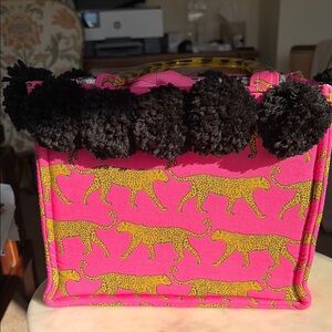 Pink Leopard Print Tote Bag